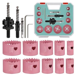 Lochsäge Set Dosenbohrer 15tlg HSS Bi-Metall Bohrkrone Lochkreissäge Lochbohrer - Bild 1 von 7