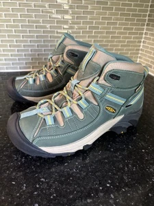 Women's KEEN Targhee II Mid Waterproof Mineral Blue / Ceylon Yellow Woman’s 9 - Bild 1 von 9