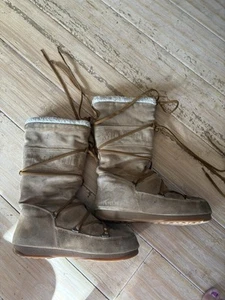 The Original Moon Boot Tecnica Marrón Gamuza Botas de Nieve Zapatos Talla 6.5/40 - Imagen 1 de 10