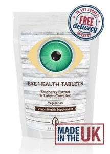 Tabletas de luteína de vitaminas para la salud ocular minerales arándano GB BritVits - Imagen 1 de 12