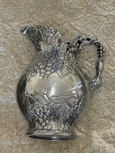 ARTHUR COURT 10” handmade aluminum Grape Pitcher. #10-0986. Vintage: 1996 - Picture 1 of 2