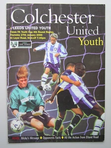 COLCHESTER UNITED v LEEDS UNITED FA Youth Cup 4th Round Replay 27/01/2000 - Picture 1 of 3