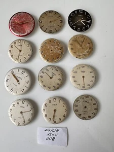 USSR ZARJA watch mechanism for spare parts 12 pcs - Picture 1 of 11