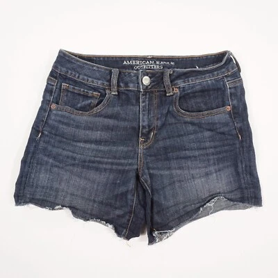 AMERICAN EAGLE OUTFITTERS Damen Jeans Hot Pants Gr. W29 blau five Pocket Pants - Bild 1 von 4