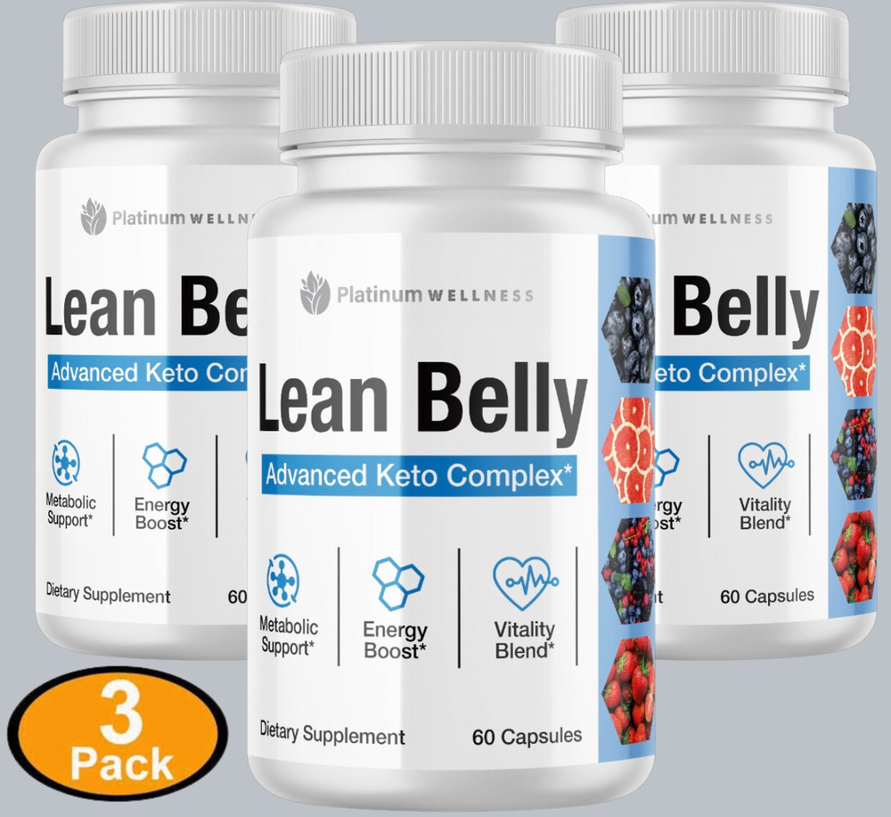 3 PACK Lean Belly Capsules Advanced Weight Management Complex-60 Capsules