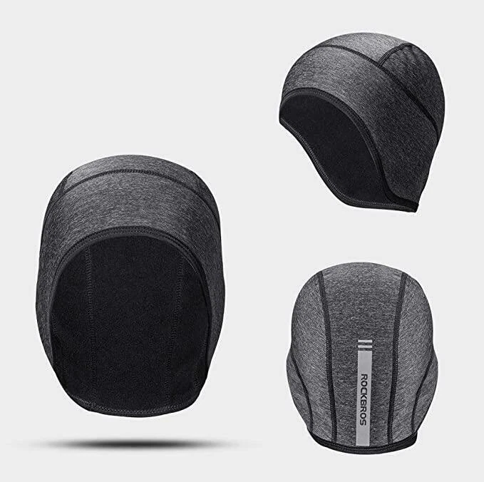 Ветрозащитная эластичная светоотражающая шапка-бини ROCKBRS для велоспорта - Изображение 1 из 4