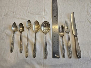 Wedgwood By International Sterling Silver 8 PC Set Jelly Iced Tea Spoons Forks - Picture 1 of 10