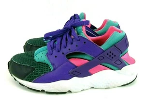 Nike Huarache Run Ultra Now Youth 7Y Womens 8.5M BQ7096-300 Green Grape Pink - Picture 1 of 6
