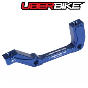 UBERBIKE REAR POST TO IS 180MM DISC BRAKE MOUNT ADAPTER - BLUE - Picture 1 of 1