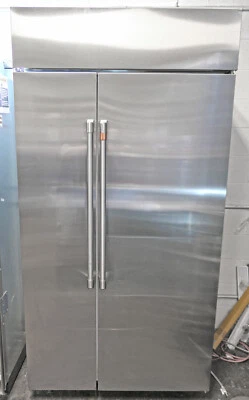 GE Cafe CSB42WP2NS1 42" Built-In Side by Side Smart Refrigerator Stainless Steel - Image 1 of 4