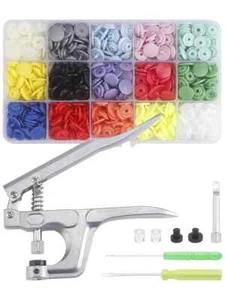 Pliers Buttons T5 Resin Snap Poppers Clip Plastic Pressure Nail Fastener Storage - Picture 1 of 7