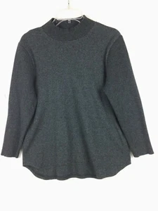 Maglione pullover donna Rafaella manica 3/4 finto collo grigio taglia L - Foto 1 di 3