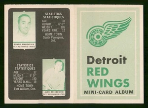 DETROIT RED WINGS BOOKLET MINI ALBUM INSERT 1969-70 O-PEE-CHEE EXMINT+ 35013 - Imagen 1 de 2