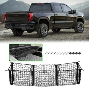 Cama maletero trasero de 60"" 3 bolsillos sobre red de carga estilo para GMC Sierra 2013-2024 - Imagen 1 de 14