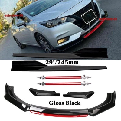 For Nissan Sentra Front Bumper Lip Spoiler Splitter Rear Lip Side Skirt Body Kit — 第 1/4 张图片
