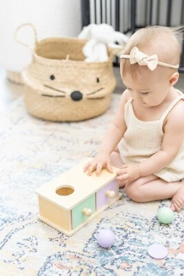 Clasificador de formas de madera Montessori y juguete apilable para el desarrollo de niños pequeños (1-3 años Foto 1 de 4