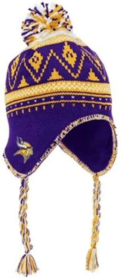 Sombrero trenzado de punto con pompón de Minnesota Vikings 11135 Foto 1 de 1