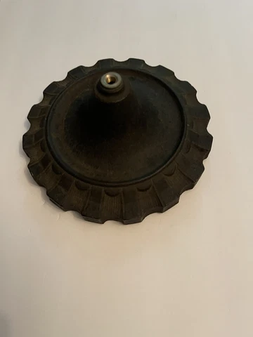 Antique Art Deco Nouveau Cast Iron Ceiling Light Fixture 9” Cover