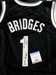 Camiseta firmada por Mikal Bridges de los Brooklyn Nets con inscripción "The Brooklyn Way" certificado de autenticidad PSA - Imagen 1 de 1