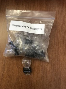 4157K Wagner Miniature Light Bulbs 12V Double Contact Wedge Quantity 10 Bulbs - Bild 1 von 5