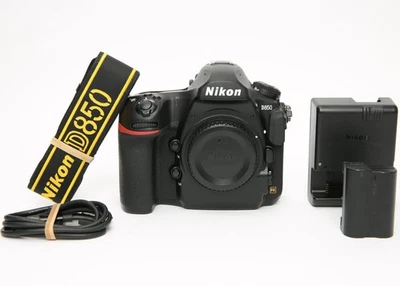 Nikon D850 DSLR Kamera (Nur Gehäuse, Schwarz) 45.7MP FX-Format, 184930 Auslösungen - Bild 1 von 4