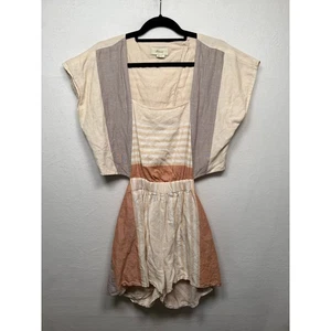 Elevenses by Antropology Linen Blend Romper, Size S - Picture 1 of 5