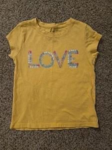 Gap Girl's LOVE T-Shirt Size S (6/7) - Picture 1 of 3