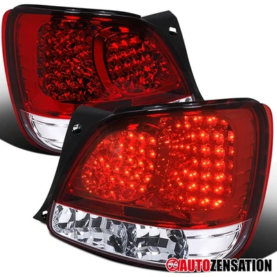 Red Fit 1998-2005 Lexus GS300 GS400 GS430 LED Tail Lights Brake Lamps Left+Right Foto 1 de 4