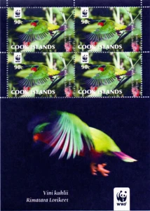 Cook Islands #SG1604 MNH M/S 2010 Rimatara Lorikeet Vini kuhlii [1352] - Picture 1 of 1