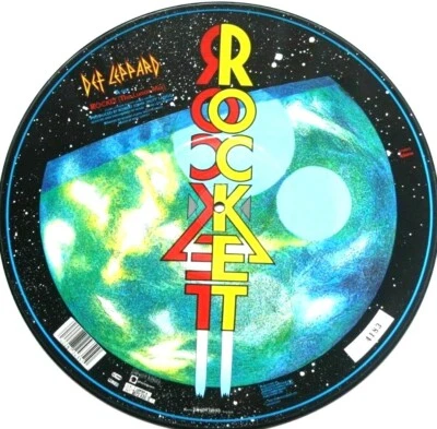 NEAR MINT! NM DEF LEPPARD ROCKET 12" VINYL PICTURE DISC LTD ED 1987 - Image 1 of 2