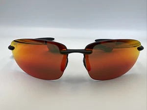 NEU Maui Jim HOOKIPA Sonnenbrille mattschwarz POLARISIERT Lava Rubin Gläser RM407N-2M - Bild 1 von 14