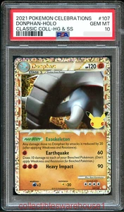 Pokemon Celebrations Donphan 107 PSA 10 - Picture 1 of 1