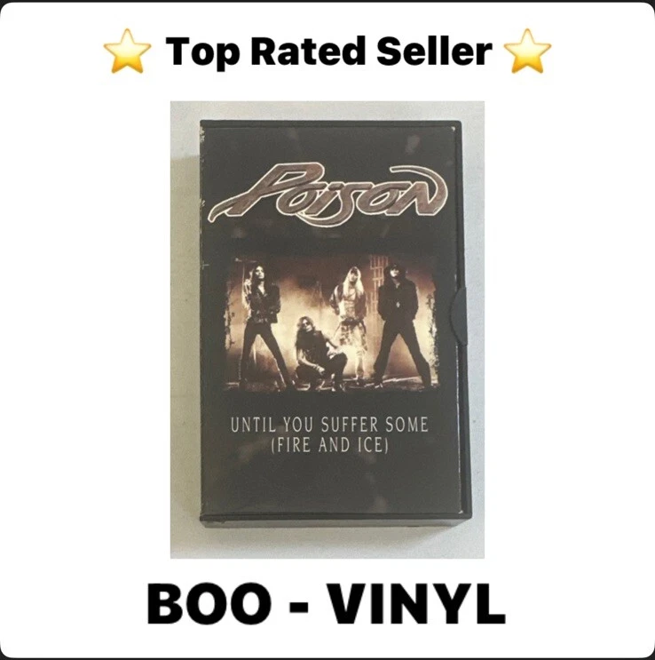 Poison - Stand - Until You Suffer Some Cassette Single In Plastic Box EX / VG+ - Image 1 of 4