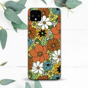 Colorful Retro Flowers Groovy Hippie Case For Google Pixel 2 3 4 4a 5 6 7 8 XL - Picture 1 of 1