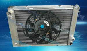 For Pontiac Fiero 1984-1988 84 1985 86 87 88 3 Row Aluminum Radiator +fans AT/MT - Picture 1 of 6