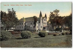 Nationales Soldatenheim TOGUS, MAINE Heimkino 1910er antike Postkarte - Bild 1 von 2