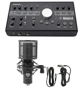 Mackie Big Knob Studio + Plus 4x3 Studio Monitor Controller Interface+Mic+Mount - Picture 1 of 11