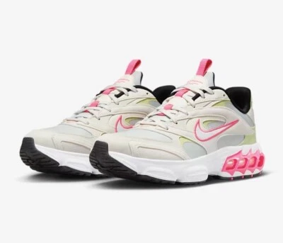 Women Nike Zoom Air Fire Athletic Sneakers Shoes White/Silver/Pink DV1129-002 - Image 1 of 4