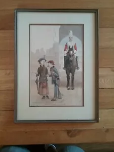 WW1 period framed print by C.G.Trew ( What them big blokes lacks is Staminer ) - Picture 1 of 7