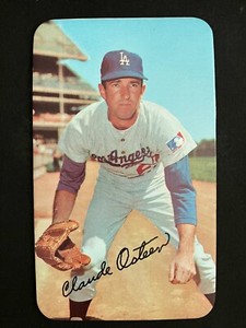 1971 Topps Super Baseball Hi-Grade Set Break - Claude Osteen - Card #27 - NM