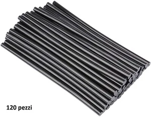 120 Stick Colla A Caldo Nera Ricarica Per Pistola Lung 18Cm Diametro 7mm sus - Foto 1 di 1