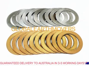 JCB BACKHOE - TRANSMISSION FRICTION & COUNTER PLATES 12+10 (445/03205 445/12307) - Picture 1 of 2
