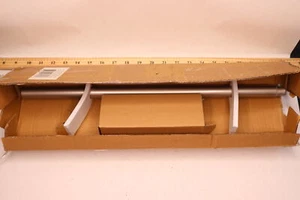 Juego de varillas de cortina de tapa de extremo único Beme níquel 18" a 36" - Imagen 1 de 5