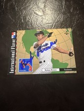1995 Upper Deck Minors # 112  Ruben Rivera Greensboro Bats Signed Auto Card