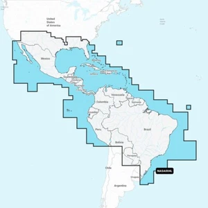 Navionics+ Plus Chart Gulf Coast Mexico Caribbean to Brazil MicroSD MSD NASA004L - Picture 1 of 4