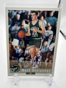 Autógrafo automático Classic Draft Picks 1992 Matt Steigenga #32 - Imagen 1 de 2