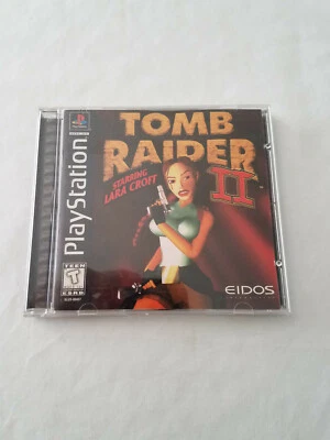 Tomb Raider II 2 (Sony PlayStation 1) Black Label CIB completo PS1 - Imagem 1 de 4