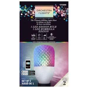 NEW! Gemmy Orchestra of Lights LED Edison Bulb The Ultimate Holiday Light Show - Picture 1 of 1
