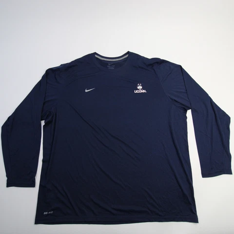 UConn Huskies Nike Dri-Fit Long Sleeve Shirt Men's Navy New Cover