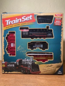 Children's Electric Train Set w/Track ~ Battery Operated/Sound/Light - Picture 1 of 13